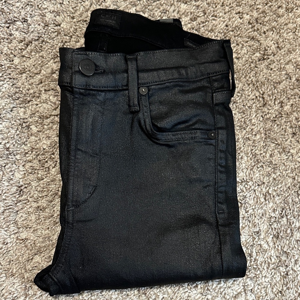 CO Sleek Black Coated Denim